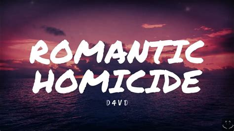 romantic homicide lyrics